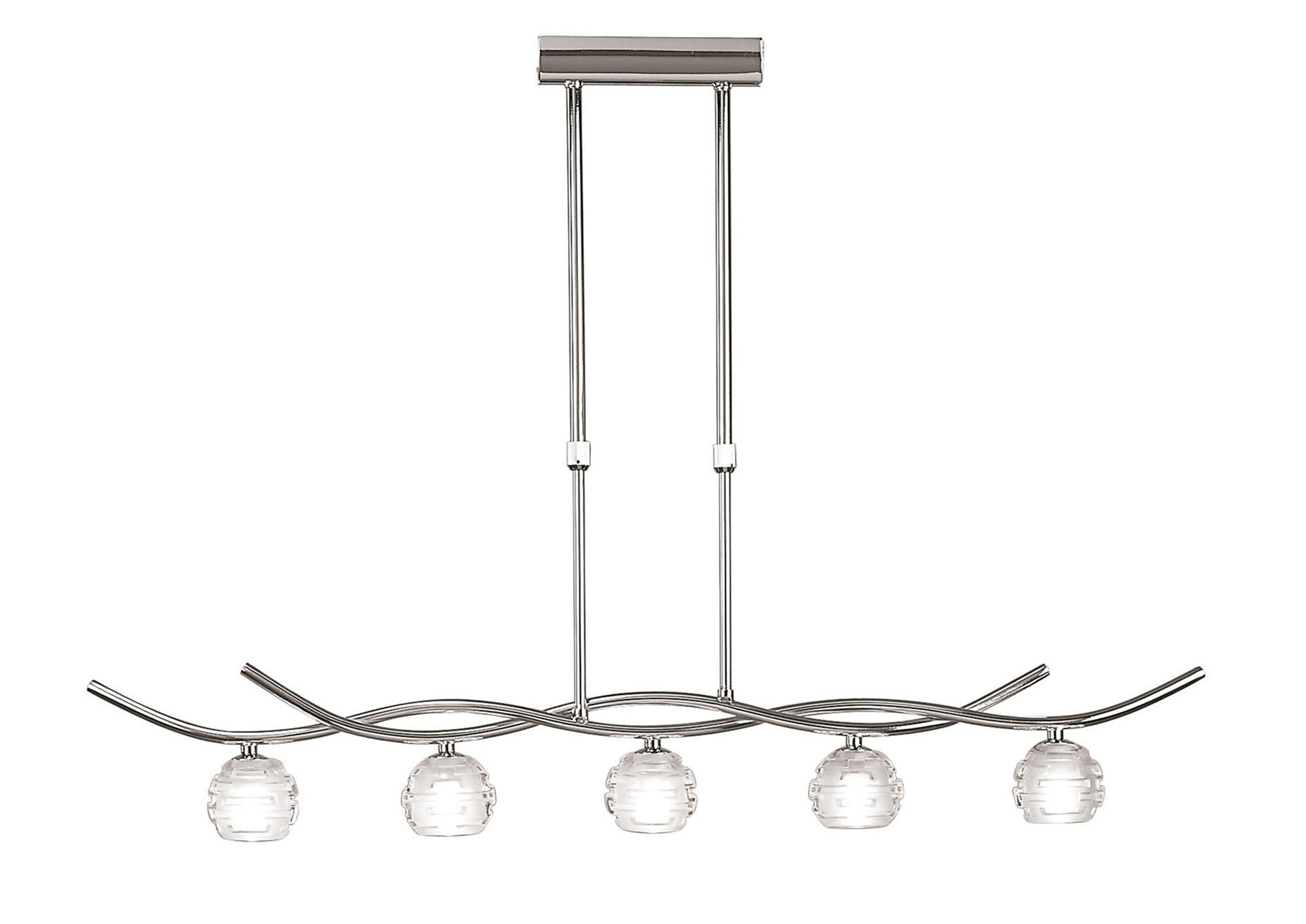 M0081  Dali Telescopic Pendant 5 Light